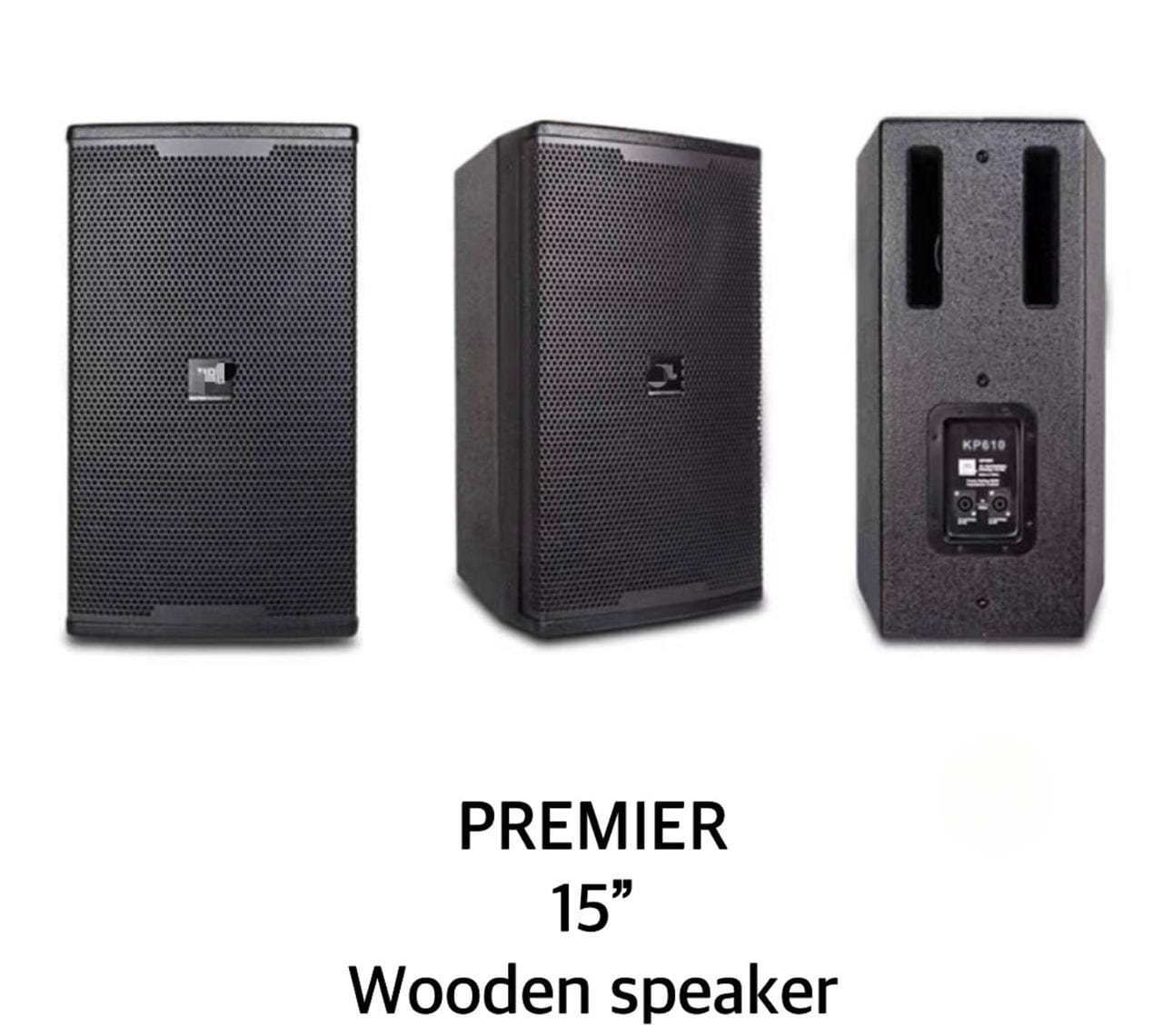 Premier 15-Inch Wooden Speaker – High-Power Bluetooth Party Speaker with Deep Bass & Clear Sound. This speaker delivers deep, punchy bass and crystal-clear highs—perfect for parties, events, home ent