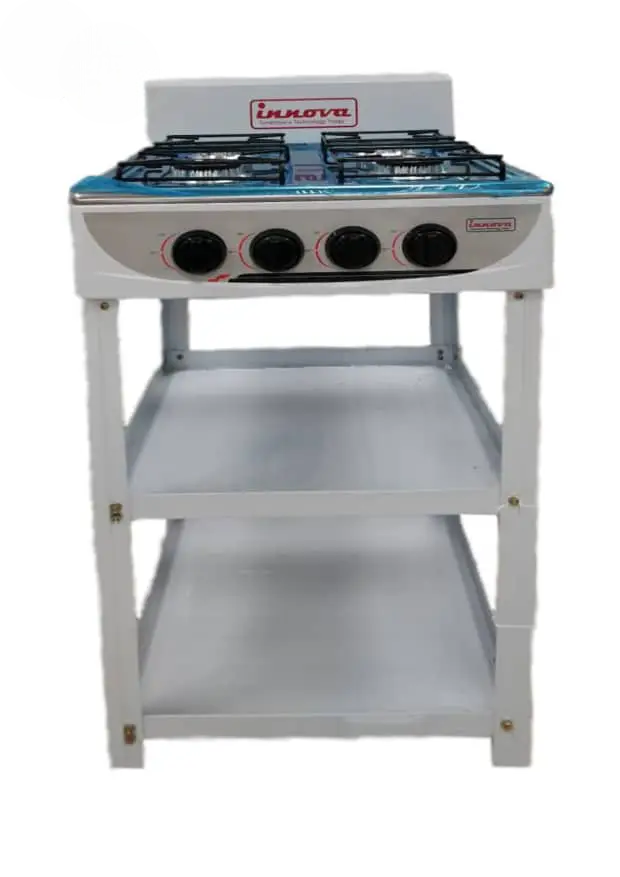 Premier PM530E All Gas Cooker With Stand Shelf – 3-Burner Portable Gas Stove for Fast, Efficient Cooking. A reliable and efficient 3-burner gas stove designed for both home and commercial cooking.