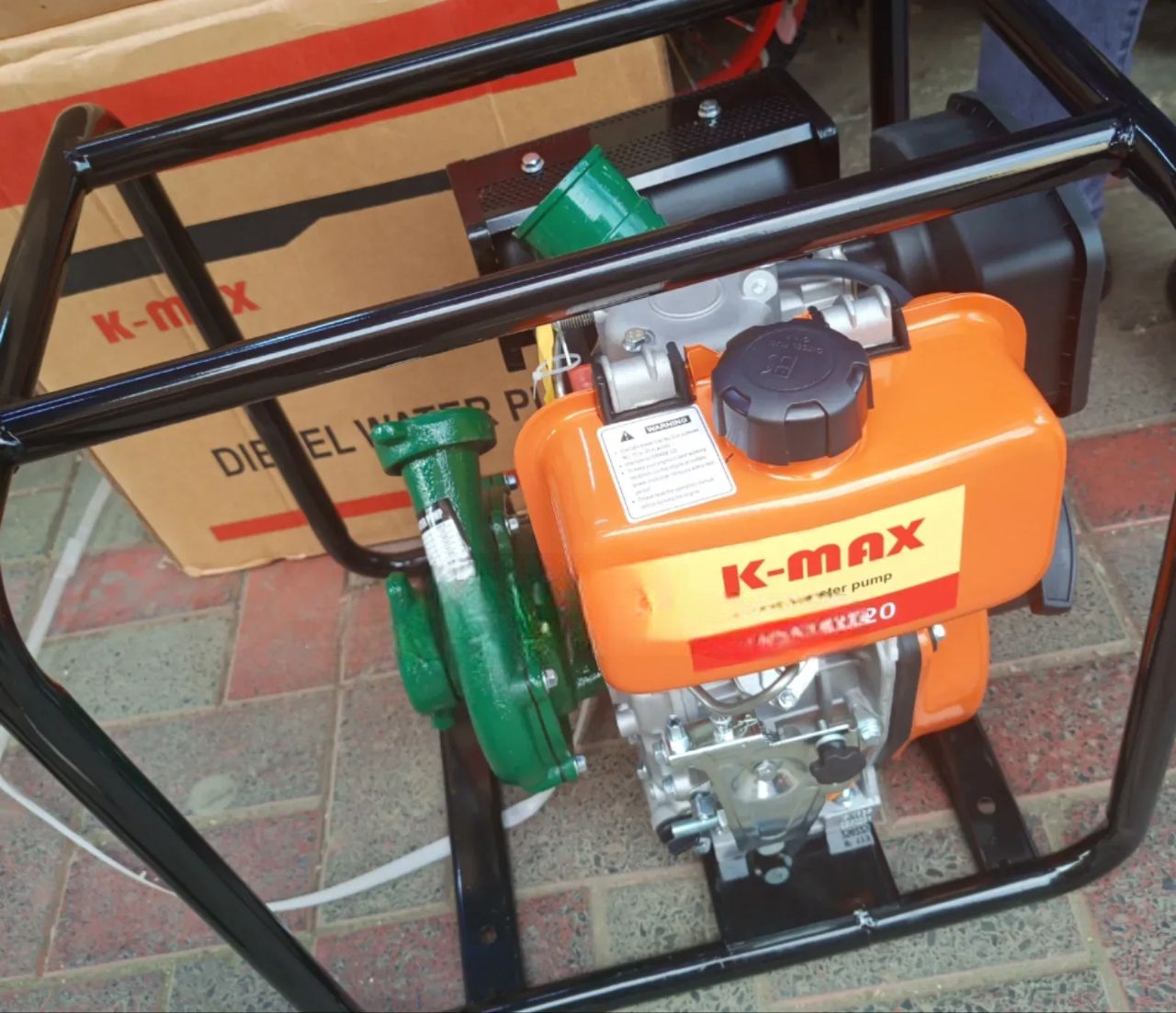KMAX 2″ Diesel Water Pump – 7HP, 30m³/h Flow Rate, 7m Suction & 23m Lift – Heavy Duty Cast Iron Pump. Perfect for farms, irrigation, construction, and flood control. Durable, powerful, and fuel-effici