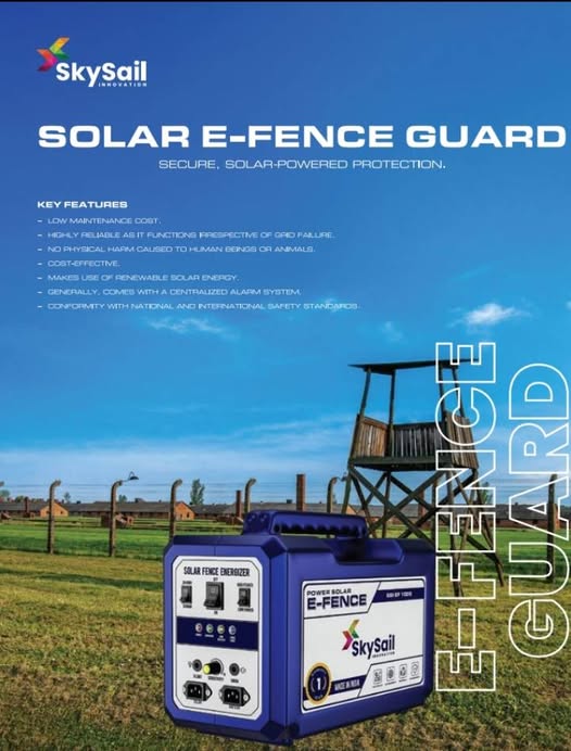 10KV Solar Electric Fence Energizer Mid-Kit with 80W Solar Panel – Complete Livestock & Property Protection | Eco-Friendly Long-Range Fencing System