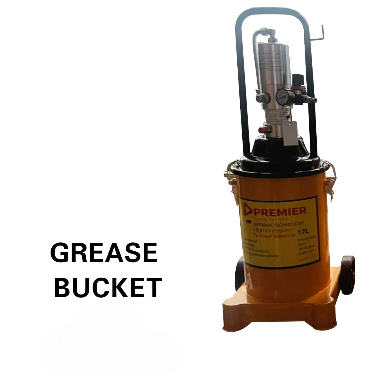 20 L Heavy-Duty Grease Bucket – Industrial-Grade Metal Container | Leak-Proof Lid | Ideal for Workshops, Farms & Garages