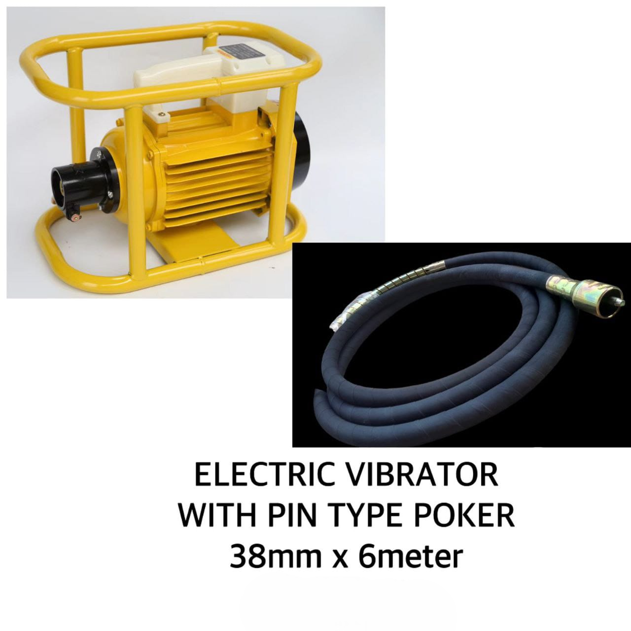 Best price for Electric Vibrator with Pin Type Poker 38mm x 6 Meter ...