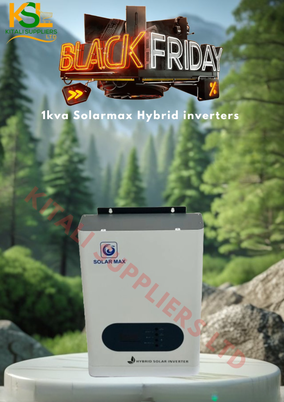 Solarmax 1kVA Hybrid Inverter – Pure Sine Wave, LCD Display, MPPT Controller | Compact Solar & AC Power Backup Solution, a compact, efficient, and intelligent energy solution built for everyday use.