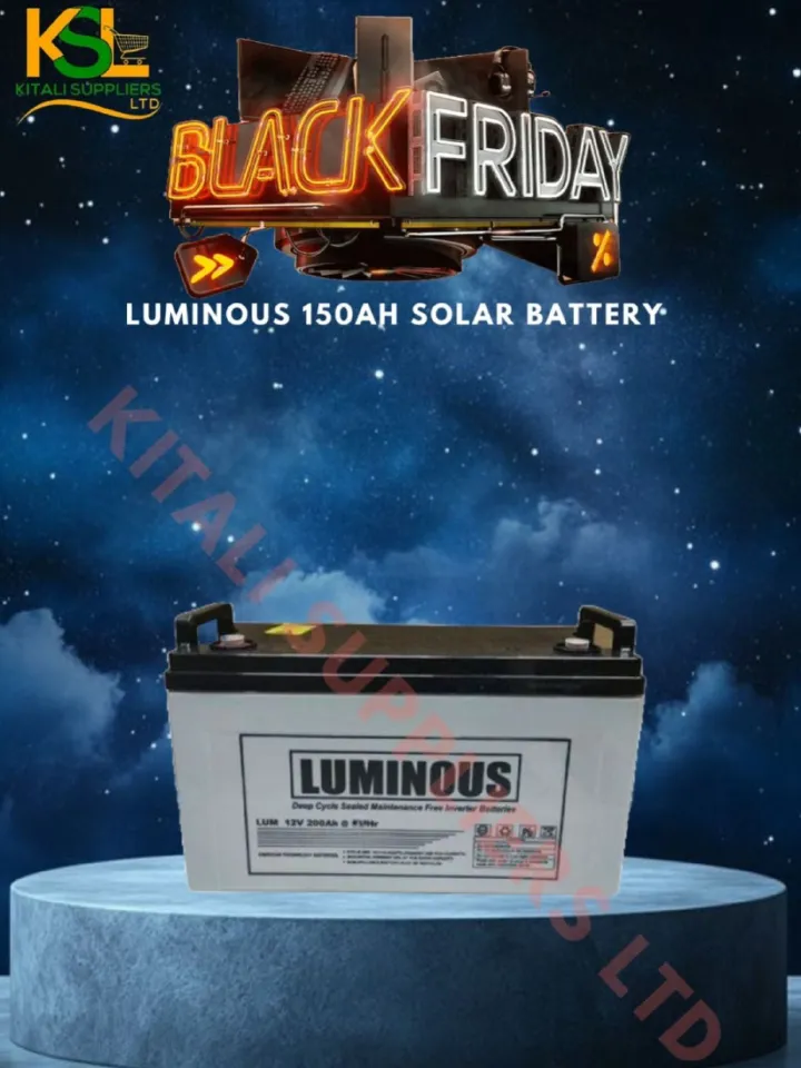 Luminous 150Ah Deep Cycle Battery – 12V, Long Backup, Inverter & Solar Ready. Built with advanced deep cycle technology, this battery delivers long-lasting backup power, superior performance, and low