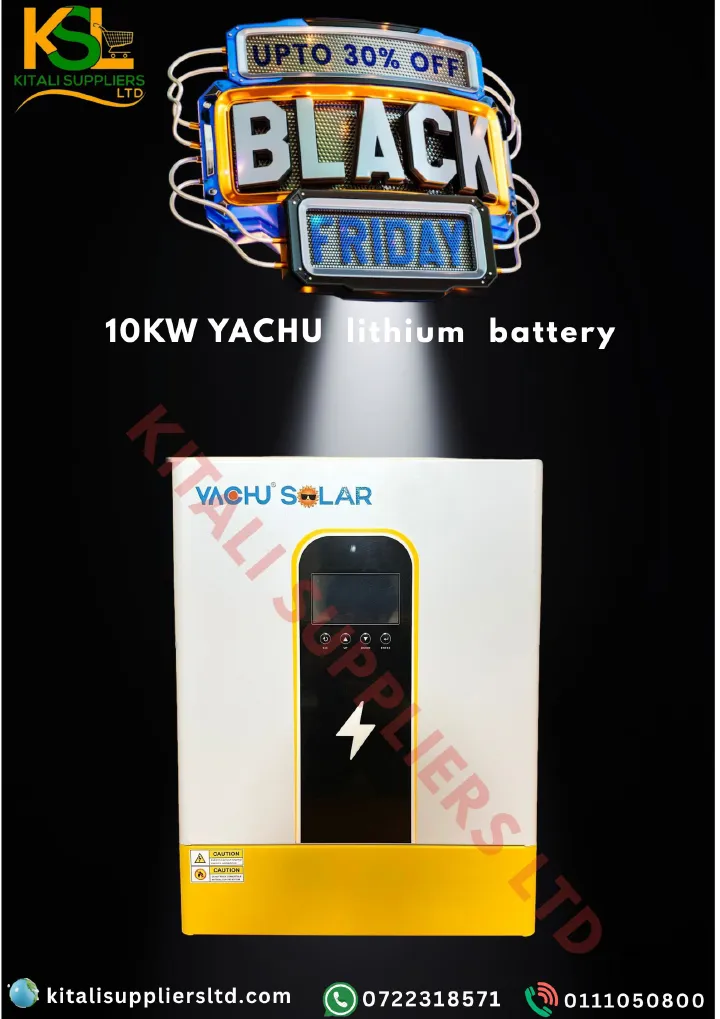 YACHU 48V 10KW Lithium Battery – LiFePO4 Deep Cycle Solar & Inverter Battery | Smart BMS, 6000+ Cycles, High-Performance Energy Storage