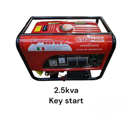 Gmax 2.5KVA Key Start Petrol Generator – Low Fuel Consumption, 100% Copper Coil, Portable Power Supply. 100% pure copper coil, and optimized low fuel consumption for home, business, and outdoor power