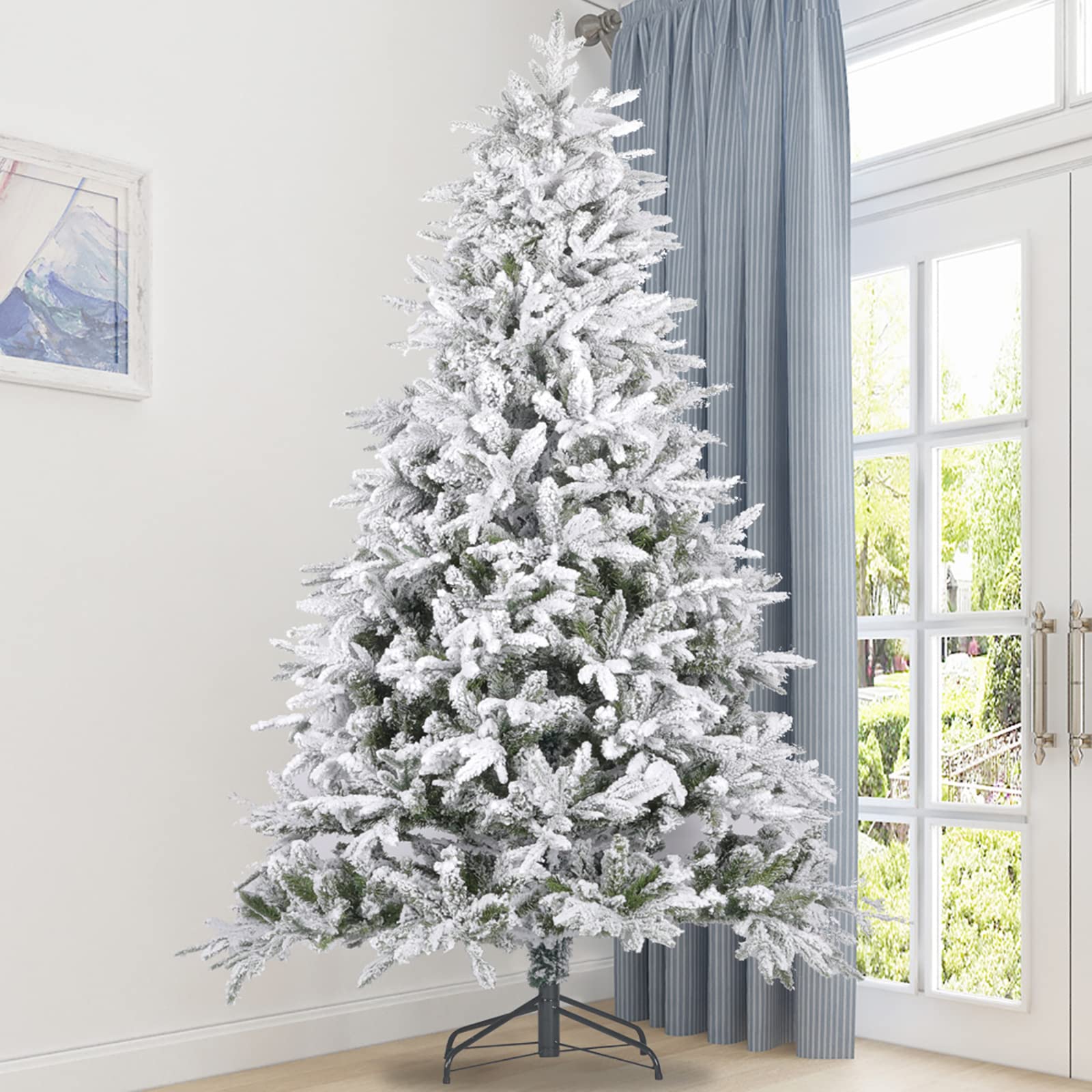 Flaked Christmas Tree 1.8M (6FT) – Premium Snow-Flocked Holiday Tree. Designed to deliver the perfect winter wonderland look.