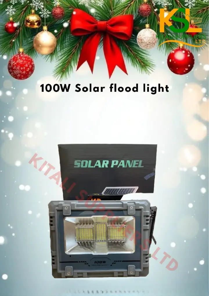 100W Solar Flood Light – High-Efficiency Outdoor LED Security Light. A high-performance, energy-saving LED solution perfect for gardens, yards, streets, driveways, and commercial areas.