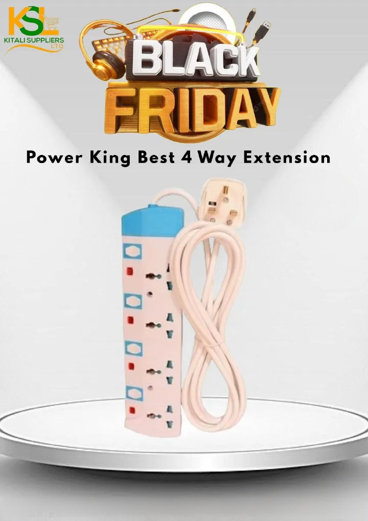 4-Way Extension Socket – Heavy Duty Power Strip with Surge Protection. Engineered for safe, efficient, and long-lasting power distribution at home or in the office.