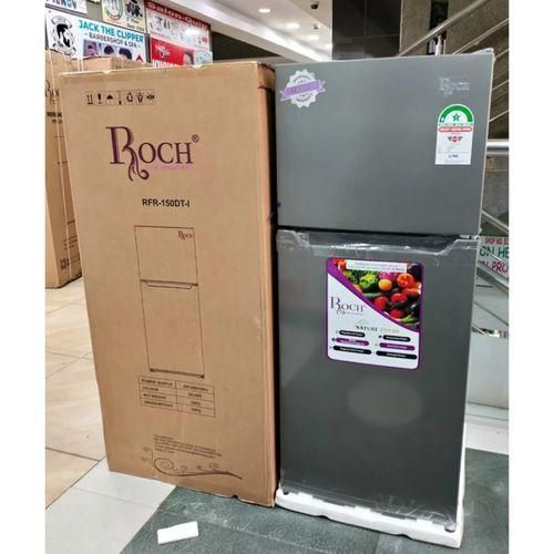 Roch RFR-210-DT-I 2-Door Refrigerator – 168 Litres, Energy Efficient, Frost-Free, Silver Finish. A compact, high-performance fridge designed for homes and small offices.