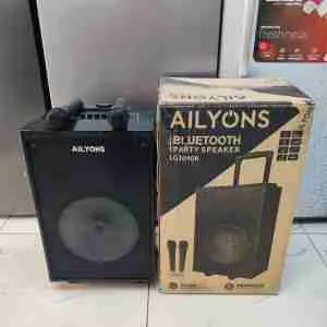 Ailyons Portable Party Speaker – 15", 12", & 10" Wireless Bluetooth Speakers for Home & Events. deliver powerful sound, deep bass, and versatile connectivity for parties, outdoor gatherings, or home.