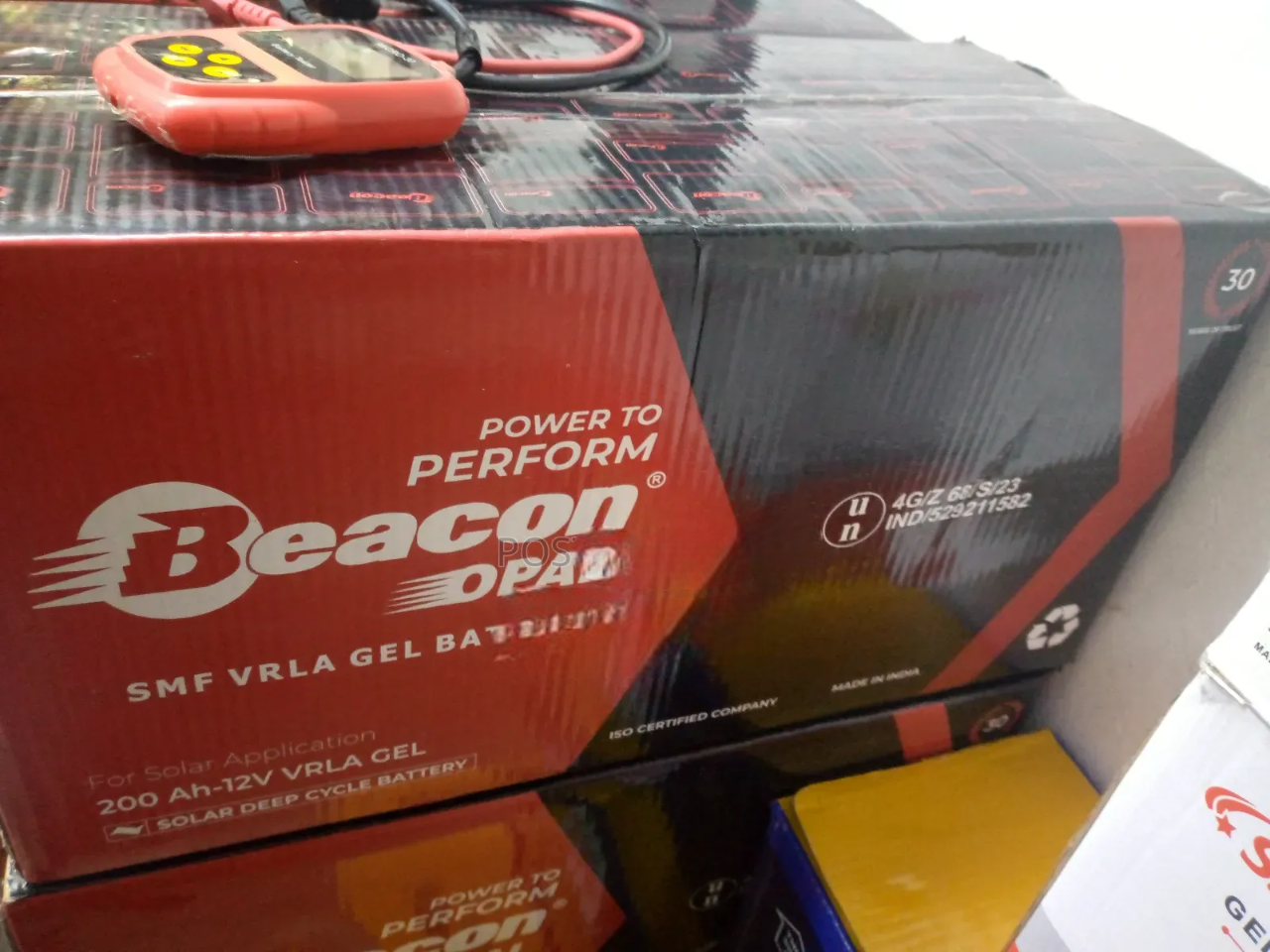 Beacon 200Ah VRLA Battery – Reliable, Maintenance-Free Power. Ideal for inverters and solar systems, it's sealed, maintenance-free, and built for long life.