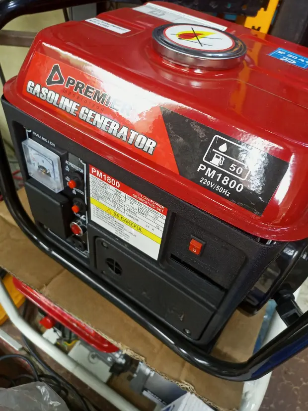 Premier PM-1800 Petrol Generator – 2-Stroke Portable Power Generator. A compact, lightweight, and fuel-efficient power solution designed for home backup, outdoor activities, small shops, and light-dut