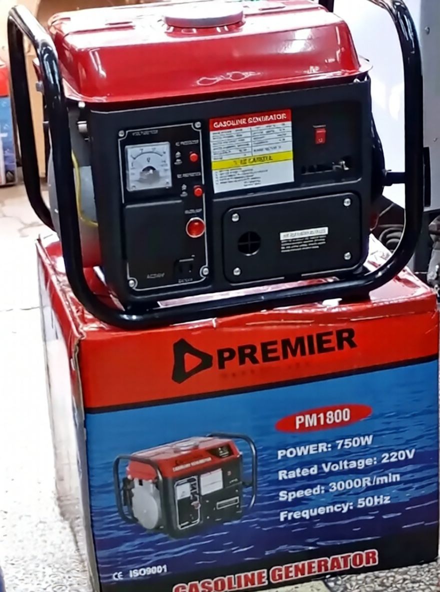 Premier PM-1800 Petrol Generator – 2-Stroke Portable Power Generator. A compact, lightweight, and fuel-efficient power solution designed for home backup, outdoor activities, small shops, and light-dut