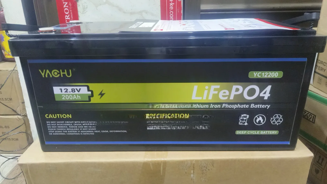 200Ah 12.8V Lithium Battery (LiFePO₄) – High-Capacity Power Storage for Solar, Inverter & Backup Systems. Ideal for solar systems, inverters, UPS, and off-grid backup power.