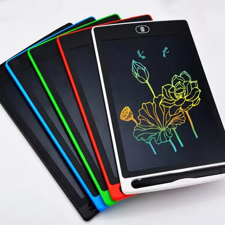 LCD Panel Colour Writing Tablet – 8.5", 10" & 12" – Reusable Digital Drawing & Note-Taking Pad. A modern, eco-friendly digital writing pad designed for kids, students, and professionals.