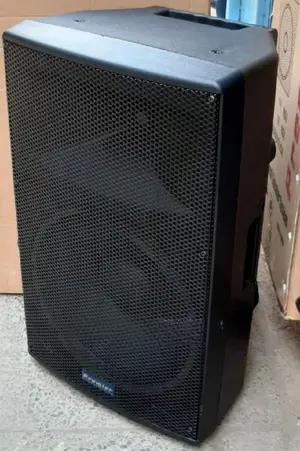 Premier 15-Inch Plastic Bluetooth Party Speaker – High-Power Sound System with Deep Bass & Clear Audio. Designed with a high-strength ABS plastic cabinet for lightweight durability and strong acoustic