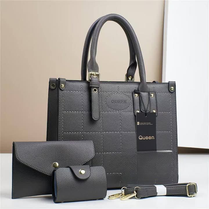 [❤TRAVEL IN STYLE 🤩🤩✨ !!! ]3 IN 1 Classy Fancy and Luxurious Elegant Ladies Handbag