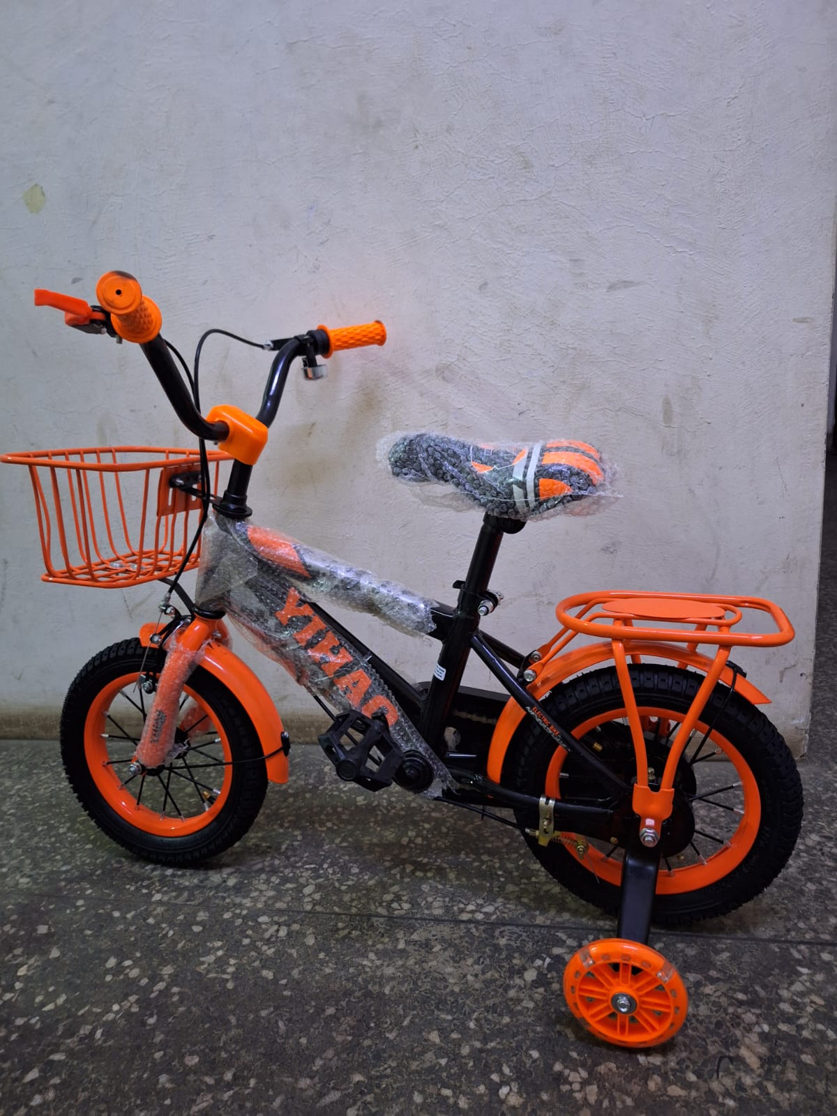 Kids Bicycle Size 12(Age 2-5Years) – Strong Frame with Training Wheels for Boys & Girls Give your child the perfect riding experience