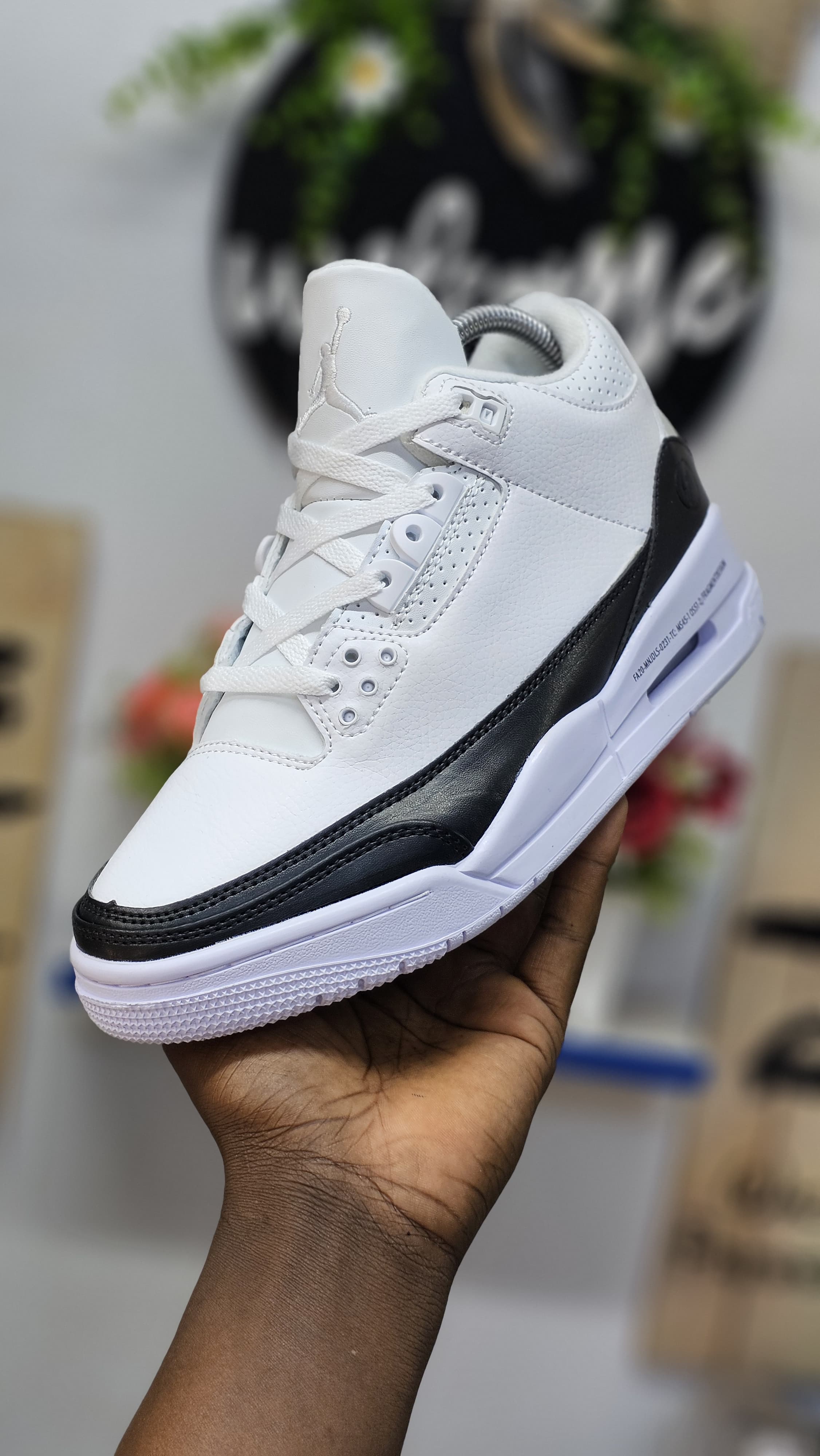 OFFER All black and white J3 Unisex sizes Men's Shoes Sneakers