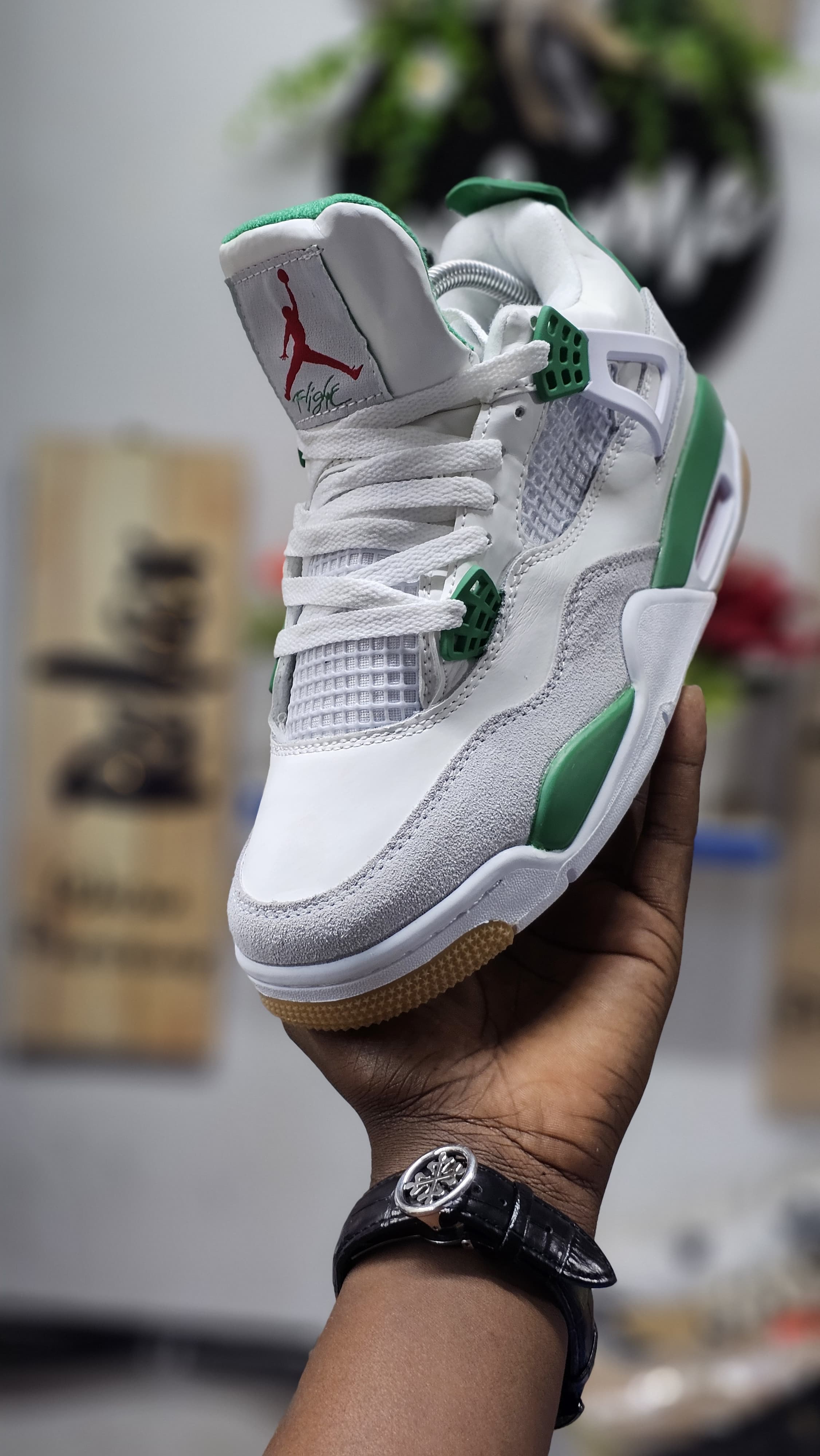 Offer Jordan 4 Pine Green Men's Shoes Sneakers