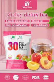 30 day Detox Slimming Tea Peach flavour  Boost metabolism Detox deep fat burner tea bag Weight Loss