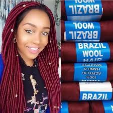 (6 PCS) Half DOZEN BRAZILLIAN WOOL HAIR on offer Hair Braid