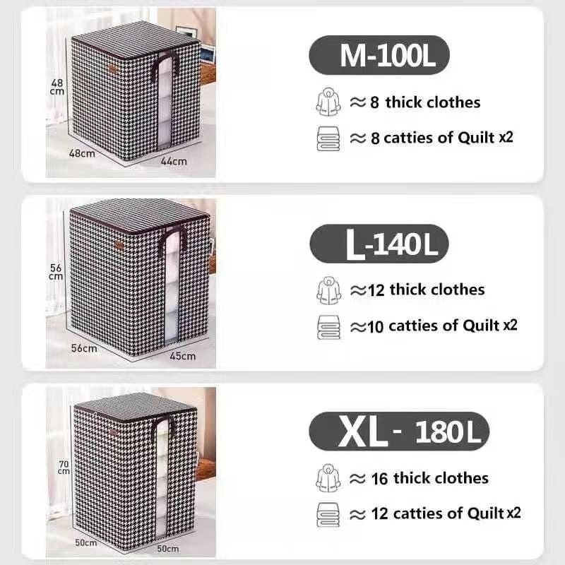 Large capacity Quilt storage bags/Duvet Bags For your duvet,blankets,Clothes toys shoes etc Lidded Storage Bins