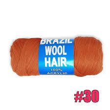 BRAZILLIAN WOOL YARN 100% ACRYLIC 70g For Braiding Hair Braid