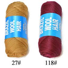 BRAZILLIAN WOOL YARN 100% ACRYLIC 70g For Braiding Hair Braid
