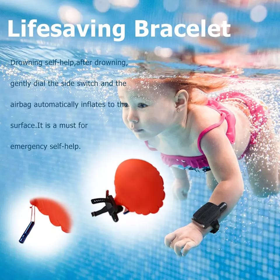 Anti-drowning bracelet With increased cases of kids drowning and adult too, this is a perfect life saving gadget, any household must have for each family member