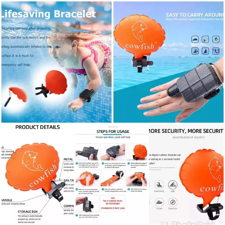 Anti-drowning bracelet With increased cases of kids drowning and adult too, this is a perfect life saving gadget, any household must have for each family member