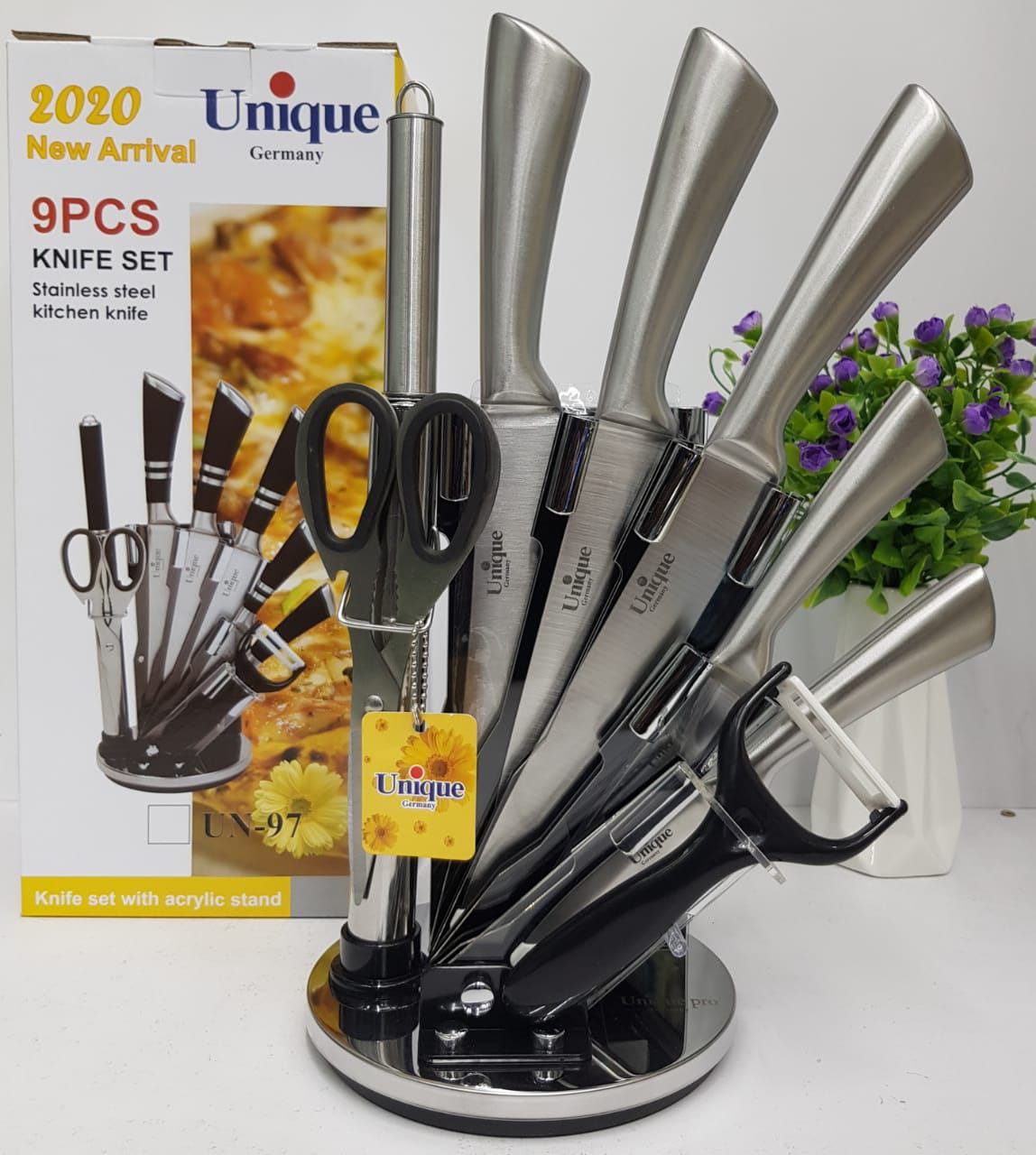 9pcs Unique Knife Set Stainless Steel