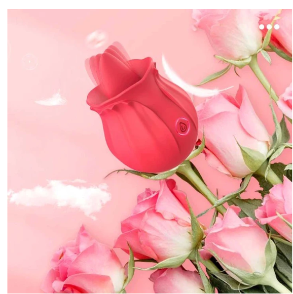 Rose Tongue Licking Vibrator Sex Toy Clitoral Sucker Clit Nipples Anal Stimulator Compact Adult Foreplay Solo Play Game Masturbation Gift for Women Ladies Couples Rose Tongue Licking Vibrator Sex Toy - image 7