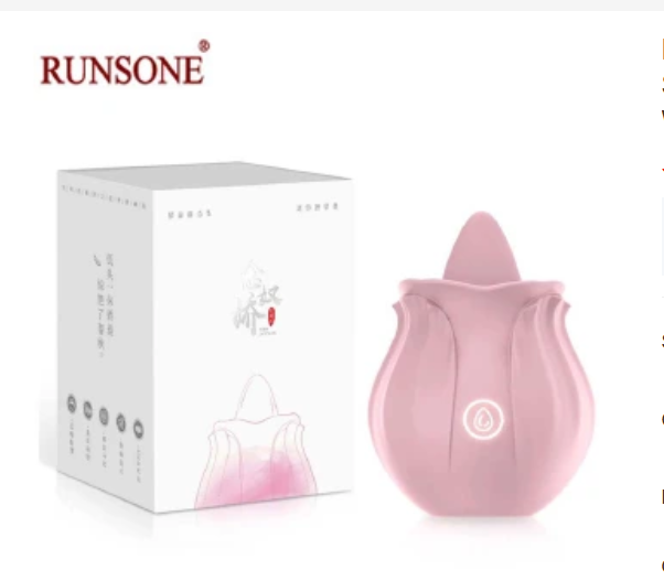 Rose Tongue Licking Vibrator Sex Toy Clitoral Sucker Clit Nipples Anal Stimulator Compact Adult Foreplay Solo Play Game Masturbation Gift for Women Ladies Couples Rose Tongue Licking Vibrator Sex Toy - image 12