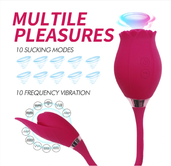 HOT SALE Rose Sex Toy For Ladies Sex Products For Women Sucking Vibration Female Licking Massage Masturbation sex toys adult gift HOT SALE Rose Sex Toy For Ladies Sex Products For Women Sucking Vibrat view 5