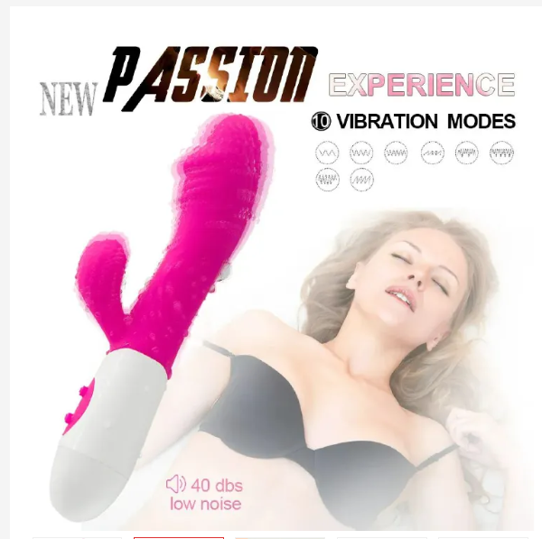 Sex Toy Woman 10 Modes Dildo Female Vibrator Sex Toy Personal Hand Held Powerful Massager Vibrator Wand Waterproof Multispeed Double Vibrator Rabbit G-Spot Clit Massager Female Adult Sex Toy Sex Toy W