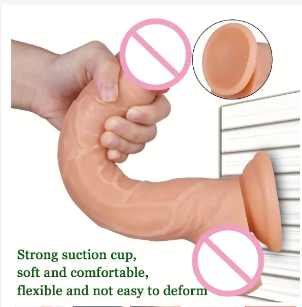 Silicone Woman Sex Toy Realistic Dildo Strong Suction Cup Hands-free Play Huge Realistic Penis G-Spot Stimulation Dildos Female Adult Sex Toys