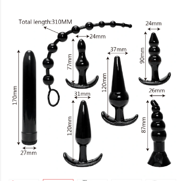 3/8 Pieces Large BÜTT PlÜG Luxury Anal Dildo slim tapered head & variant shaft sex toys - image 2