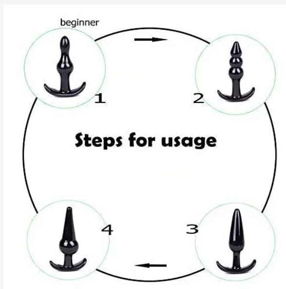 3/8 Pieces Large BÜTT PlÜG Luxury Anal Dildo slim tapered head & variant shaft sex toys - image 3