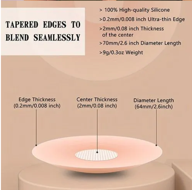 Reusable Silicone Nipple Cover for Women Bra Sticker Breast Petal Strapless Bra Invisible Boob Pads Chest Pasties Intimates Comfortable Lingerie & Underwear Accessories For Everyday Wear