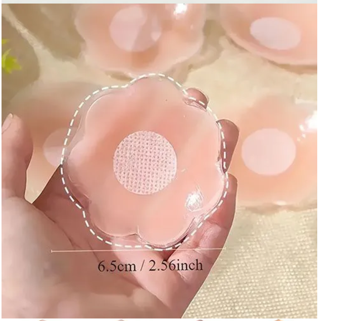 Reusable Silicone Nipple Cover for Women Bra Sticker Breast Petal Strapless Bra Invisible Boob Pads Chest Pasties Intimates Comfortable Lingerie & Underwear Accessories For Everyday Wear
