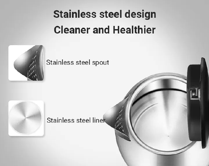 IPCONE 2L 1500W 2L Energy Efficient Electric Water Kettle Heater Jug Cordless Stainless Steel Electric Kettle 2l Kettle Kettle kitchen appliance small applicance kettle boiling water kettle household