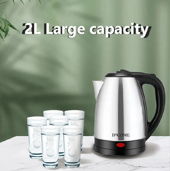 IPCONE 2L 1500W 2L Energy Efficient Electric Water Kettle Heater Jug Cordless Stainless Steel Electric Kettle 2l Kettle Kettle kitchen appliance small applicance kettle boiling water kettle household