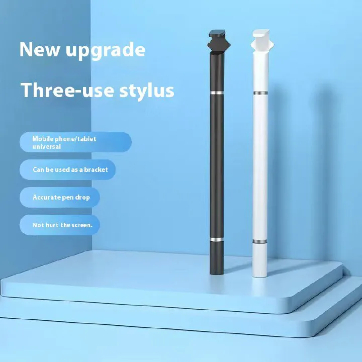 3 in 1 Universal Stylus Pens For Tablet Mobile Android ios Phone iPad Accessories Drawing Tablet Capacitive Screen Touch Pen Mobile phone holder 3 in 1 Universal Stylus Pens For Tablet Mobile Android