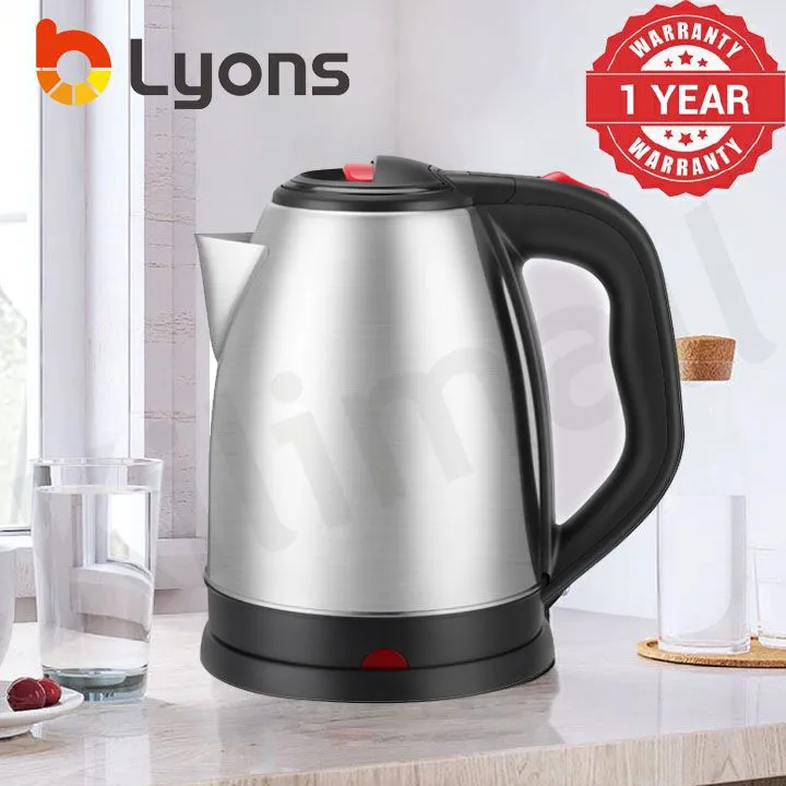 LYONS 1.8L/2.2L Cordless Stainless Steel Electric Kettle FK-0324 LYONS 1.8L/2.2L Cordless Stainless Steel Electric Kettle FK-0324 LYONS 1.8L/2.2L Cordless Stainless Steel Electric Kettle FK-0324