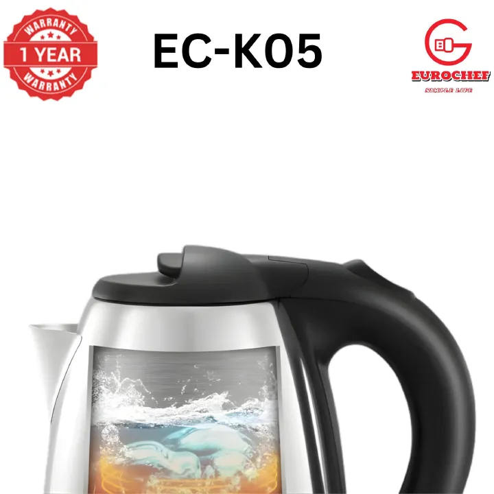 Eurochef EC-K05 2L stainless steel cordless Electric Kettle jug for boiling water home appliance Eurochef EC-K05 2L stainless steel cordless Electric Kettle jug for boiling water home appliance