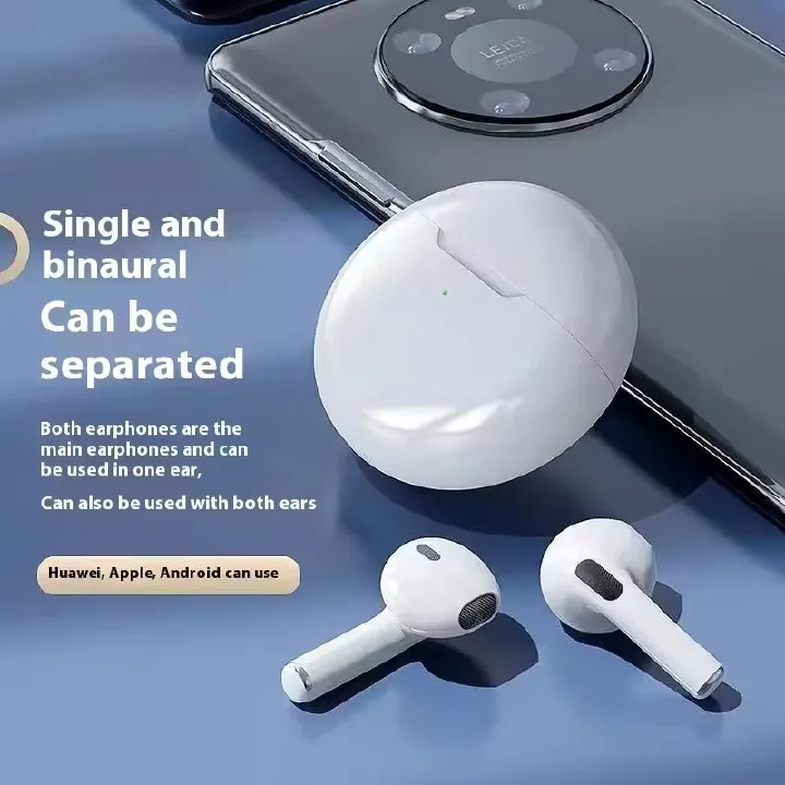 Bensoo Pro6 TWS Bluetooth Earpods Earphone Headphones Sport Eraphones Wired Eraphones Erapods Sport Earbuds pro Headset pods Bluetooth Earphones For All Smartphone Mobile phones Table Ear Bensoo Pro6