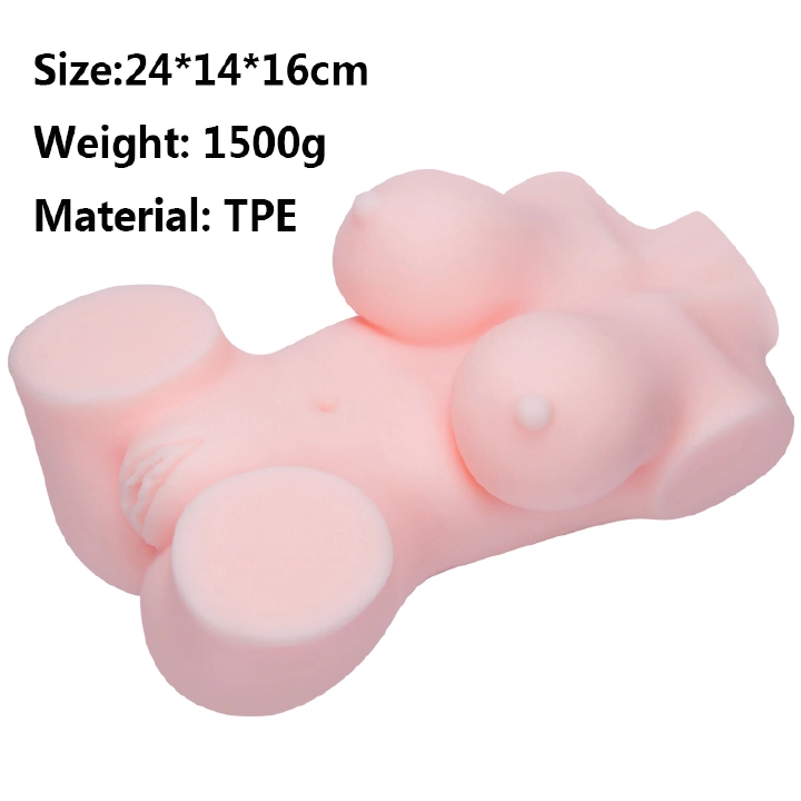 Pussy 1500g Anal sex + Vaginal sex big-breasted Male Masturbation Doll Sex Toys TPE Blowjob Adult Sex Products Soft True Skin Touch Pussy Realistic Masturbator Cup 3D Vagina Model: *xing li nai Pussy view 7