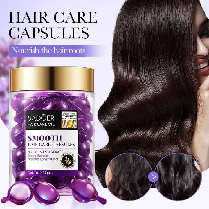SADOER Moroccan Argan Oil Lavender Hair Conditioner Capsules Haircut Capsules SADOER Moroccan Argan Oil Lavender Hair Conditioner Capsules Haircut Capsules SADOER Moroccan Argan Oil Lavender Hair Cond